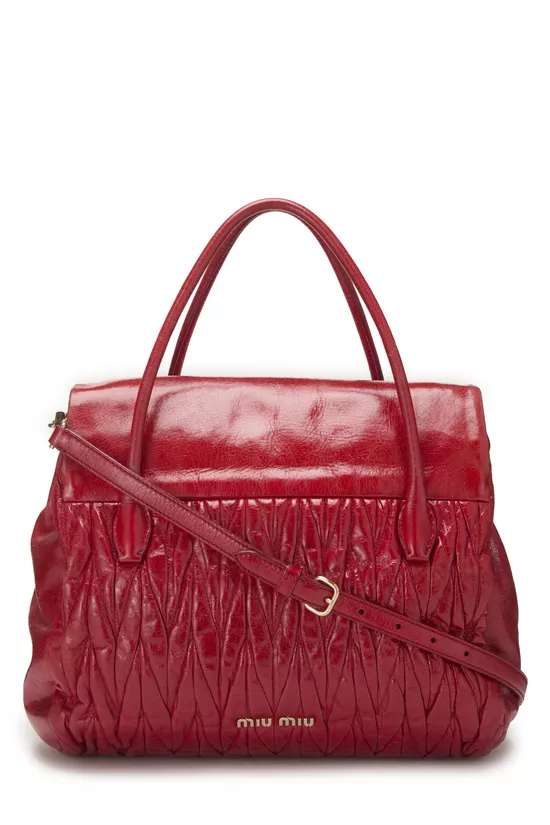Red Nappa Convertible Handbag, , large image number 3