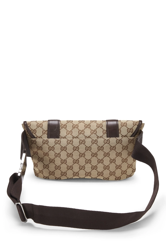 Brown Original GG Canvas Double Strap Waist Pouch, , large image number 3