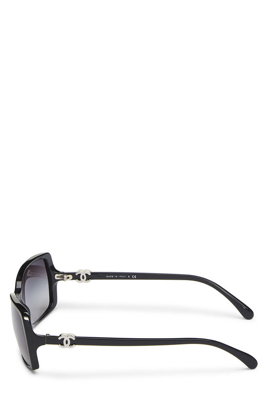 Black Acetate 'CC' Sunglasses, , large image number 3