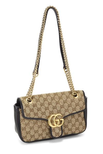 Original GG Canvas Marmont Shoulder Bag Small, , large