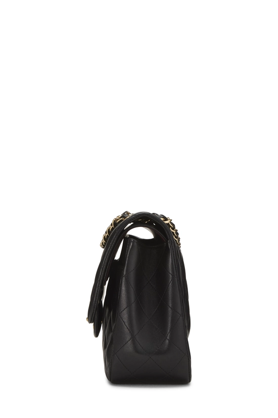 Black Quilted Lambskin New Classic Double Flap Jumbo, , large image number 2
