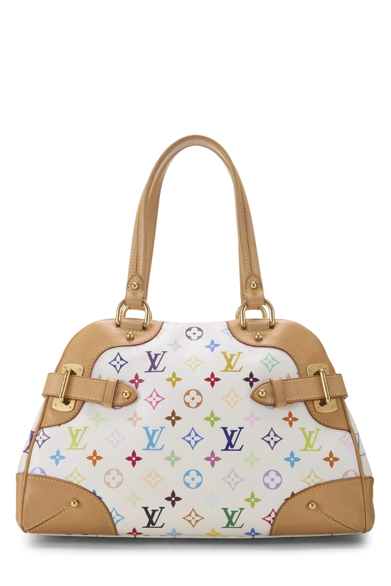 Takashi Murakami x Louis Vuitton White Monogram Multicolore Claudia, , large image number 3
