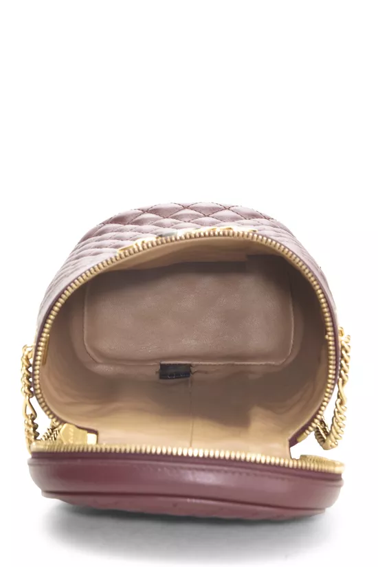 Burgundy Quilted Calfskin Trapuntata Zumi Belt Bag, , large image number 5