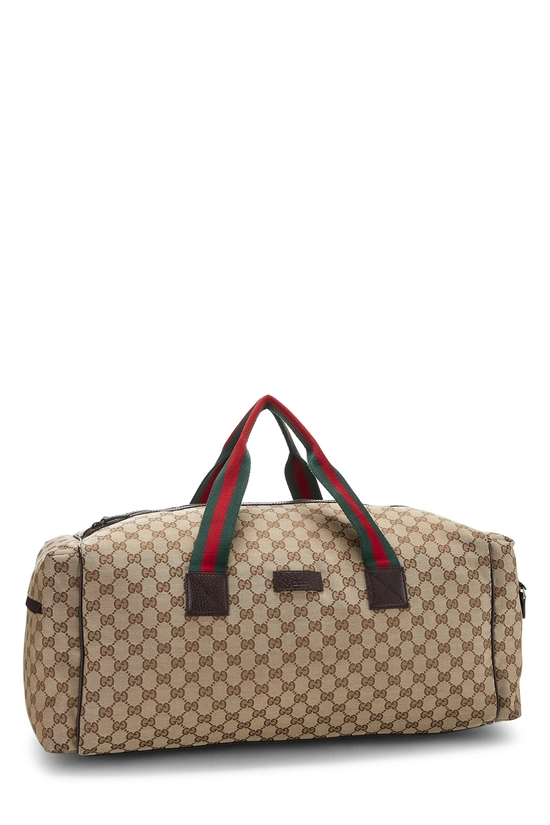 Original GG Canvas Web Duffle Bag Large, , large image number 1