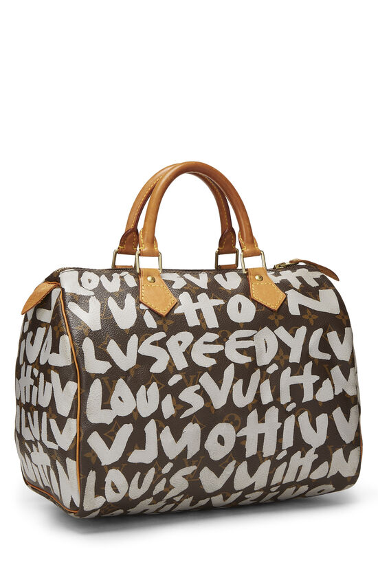 Stephen Sprouse x Louis Vuitton Monogram Grey Graffiti Speedy 30, , large image number 1