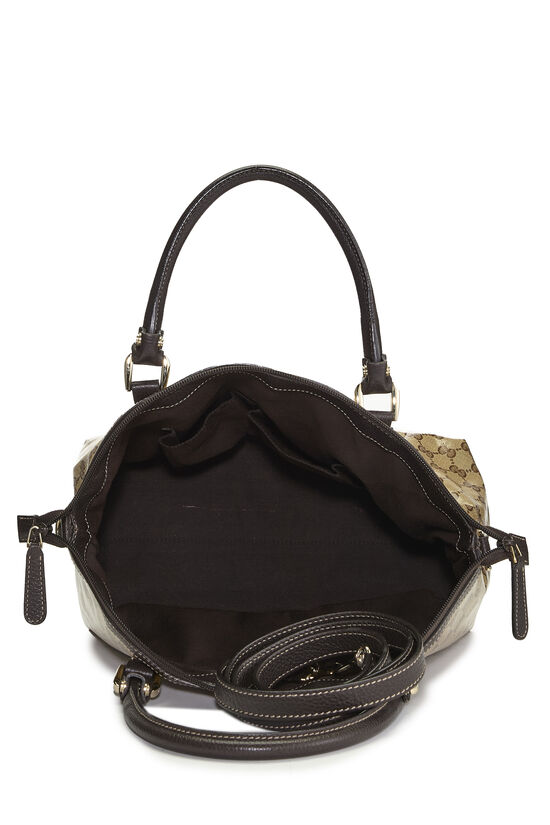 Brown GG Crystal Canvas Dome Handbag Large, , large image number 5