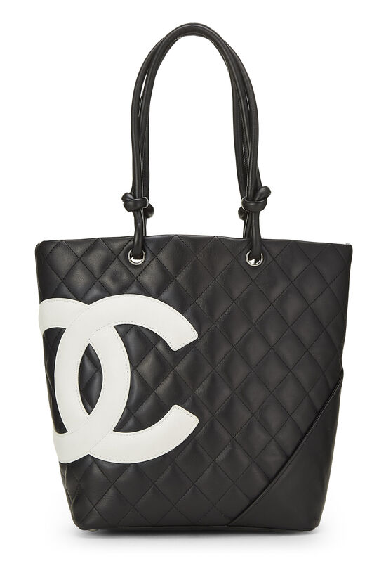 Chanel Black Quilted Calfskin Cambon Tote Small Q6BCHN3PKH022