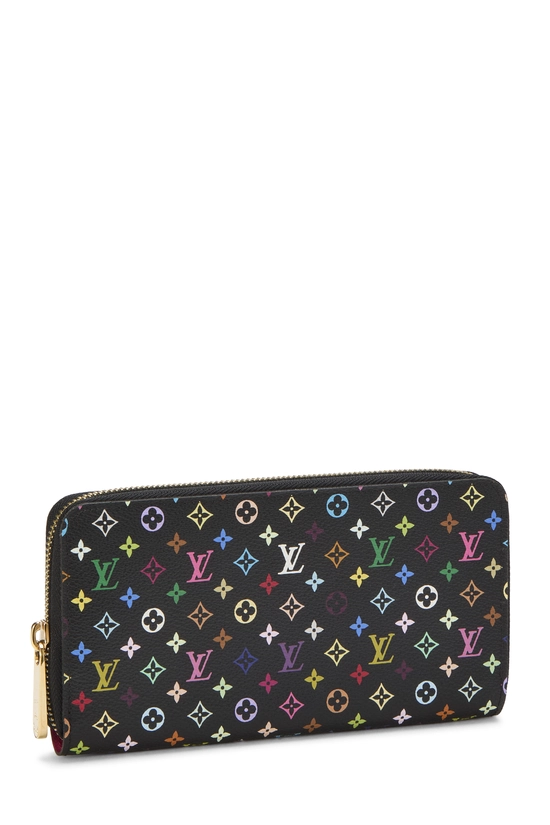 Takashi Murakami x Louis Vuitton Black Monogram Multicolore Zippy Continental, , large image number 1