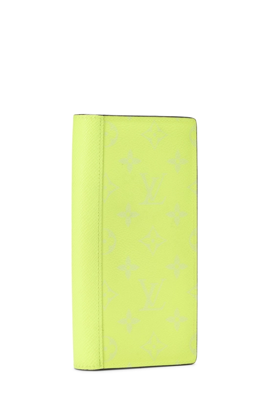 Yellow Monogram Taigarama Brazza Wallet, , large image number 1