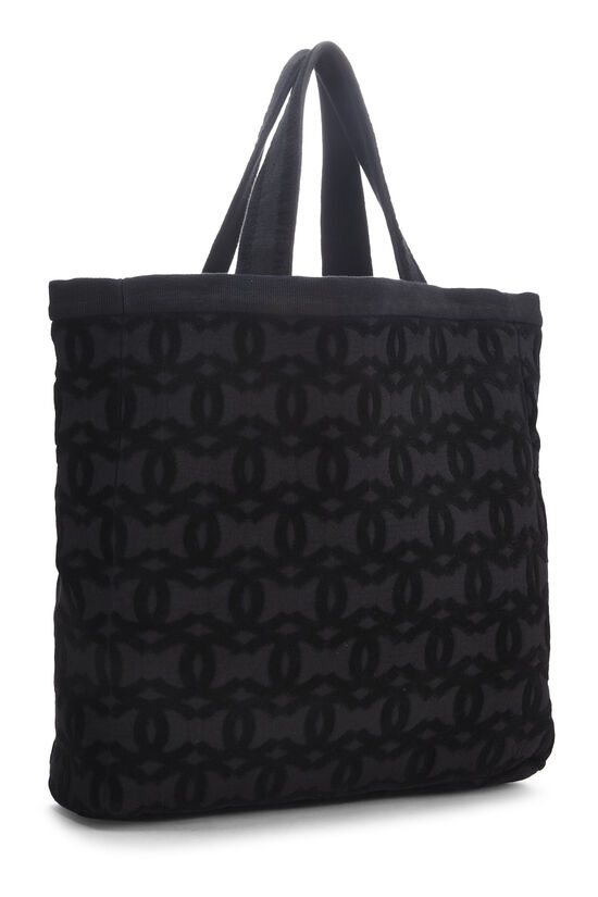 black chanel beach bag tote
