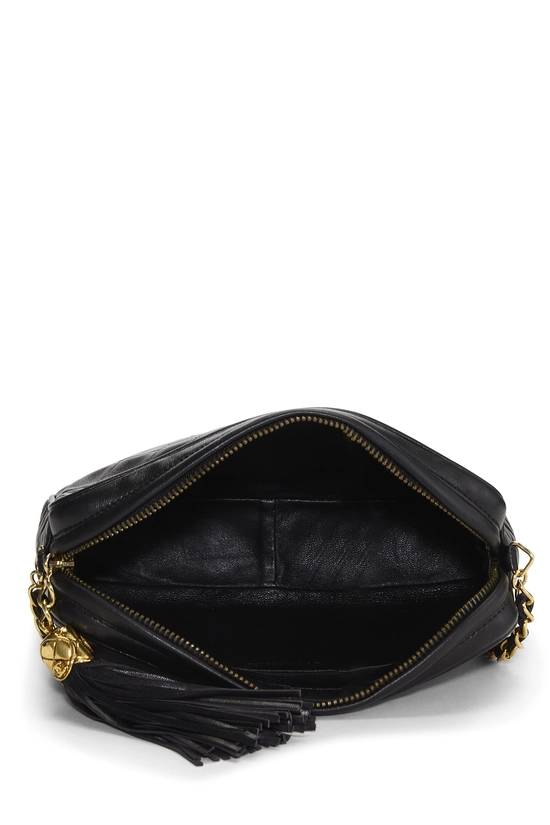 Black Lambskin Diamond 'CC' Camera Bag Small, , large image number 5