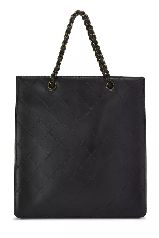 Black Lambskin Turnlock Tote Medium, , large image number 3