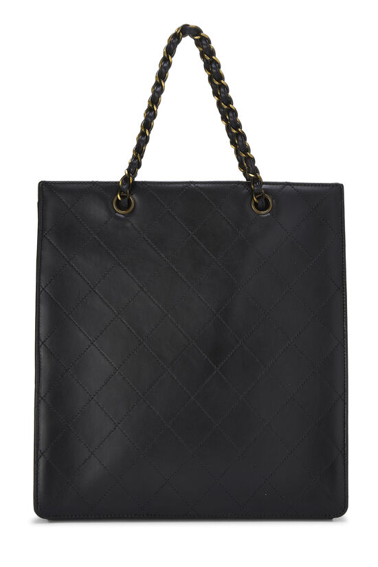 Black Lambskin Turnlock Tote Medium, , large image number 3