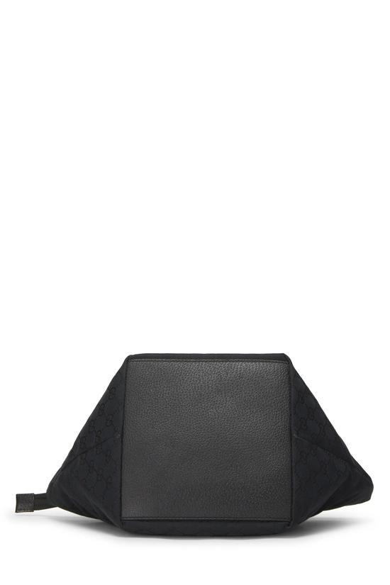 Black GG Canvas Web Soft Zip Tote Small, , large image number 4