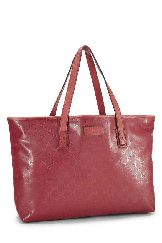 Red GG Imprime Canvas Tote, , large image number 2