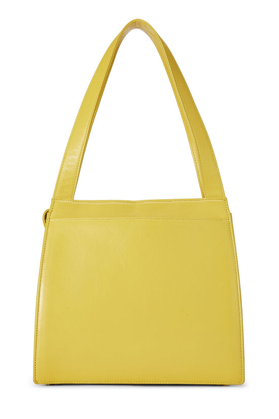 Yellow Lambskin Shoulder Bag, , large image number 3