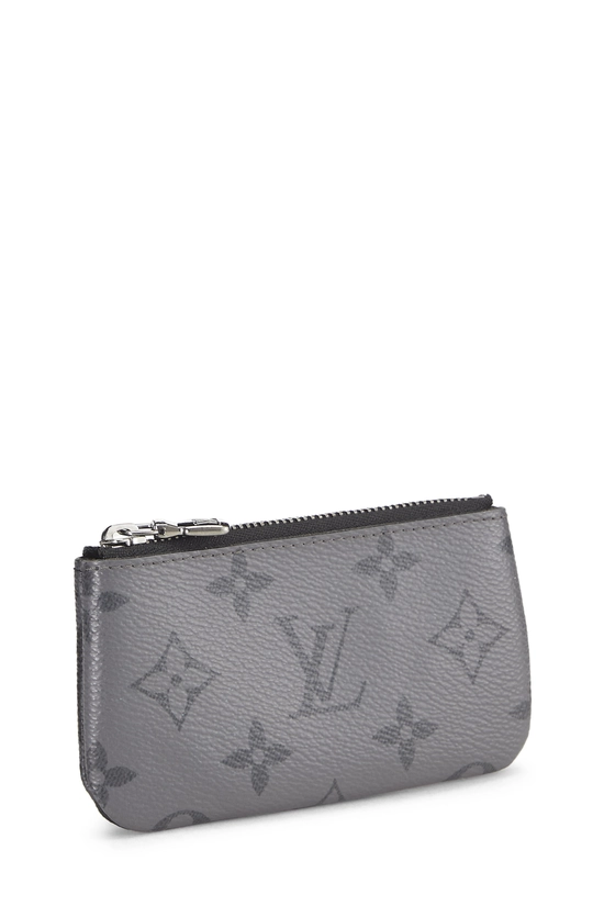 Black Monogram Eclipse Reverse Canvas Pochette Clefs, , large image number 1