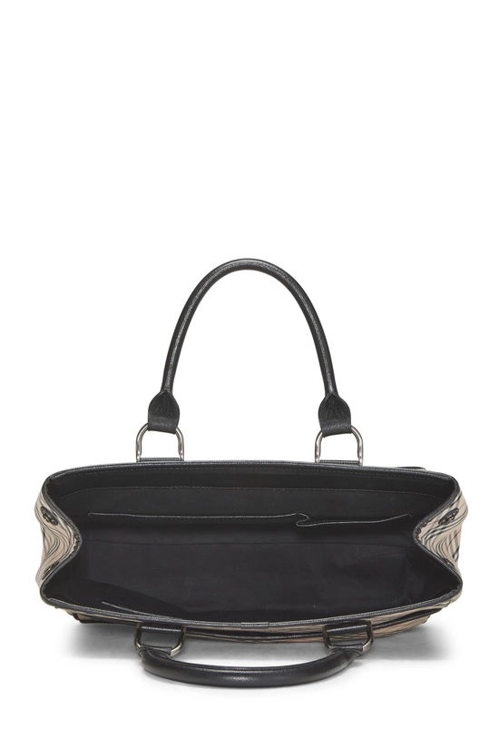 Black House Check Jacquard Turnlock Handbag, , large image number 5