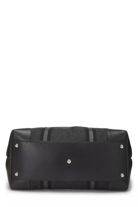 Black GG Nylon Weekender Large, , large image number 4