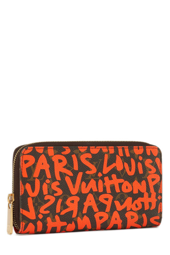 Stephen Sprouse x Louis Vuitton Orange Monogram Graffiti Zippy Wallet, , large image number 1