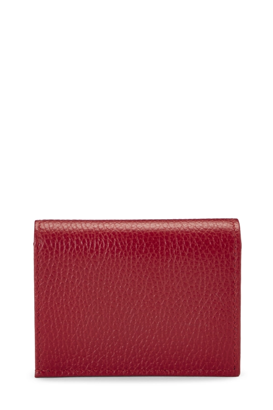 Red Leather GG Card Case, , large image number 2
