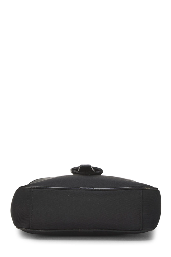 Black Nylon Buckle Messenger Bag, , large image number 4