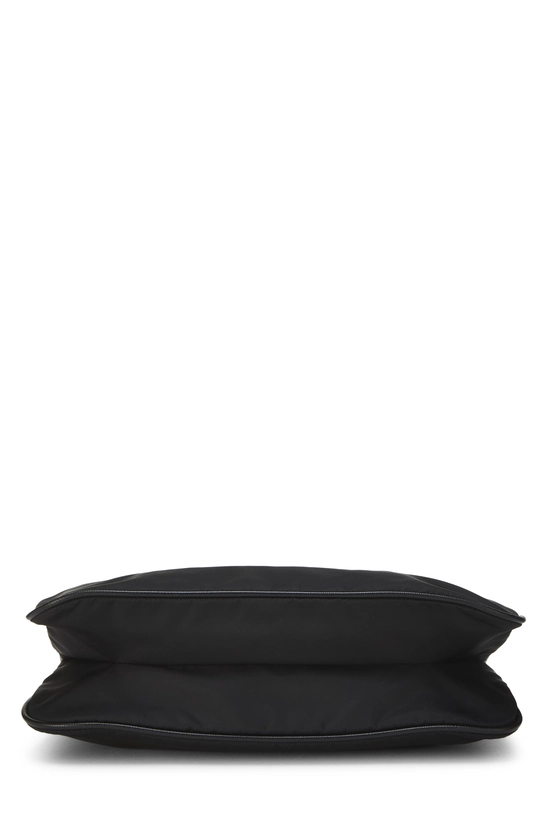 Black Nylon Zip Pocket Messenger, , large image number 4
