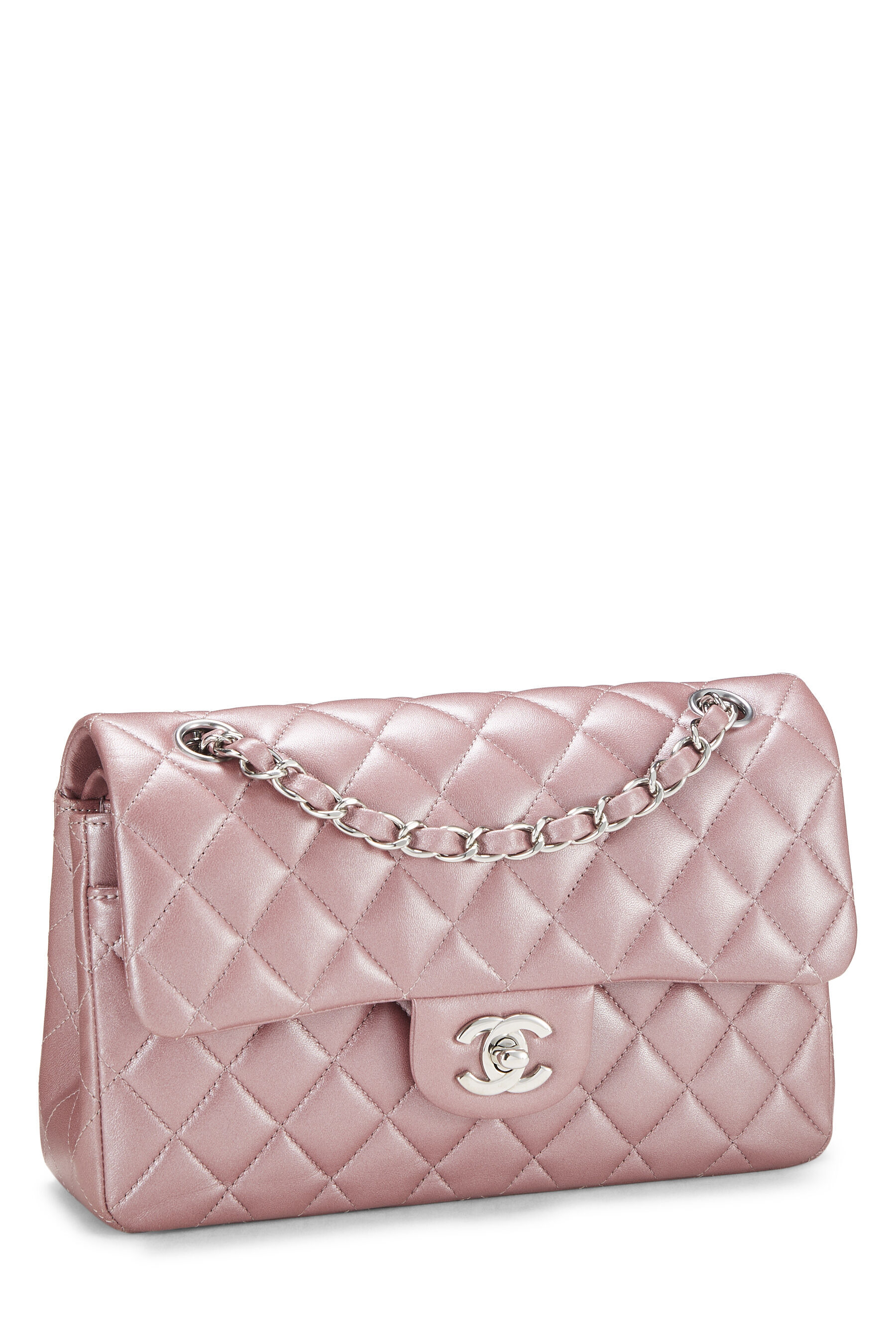 Chanel Metallic Pink Stingray Small Boy Bag  Worlds Best