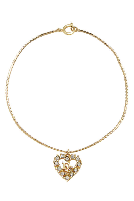 Gold Crystal Heartbeat Bracelet, , large image number 0