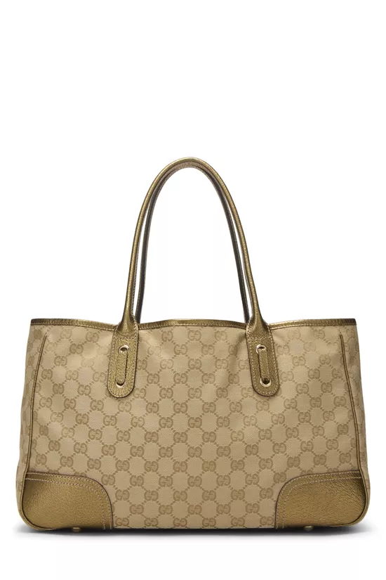 Gold Original GG Canvas Princy Tote, , large image number 3