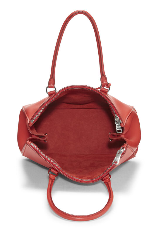 Red Calfskin Shopping Bag Medium, , large image number 5