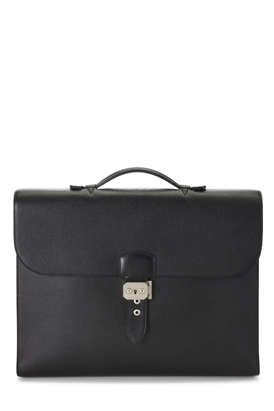 Hermès Black Epsom Sac à Dépêches 36