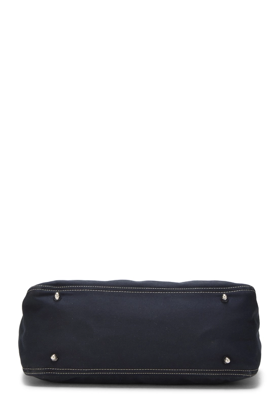 Navy Canvas Handbag, , large image number 4