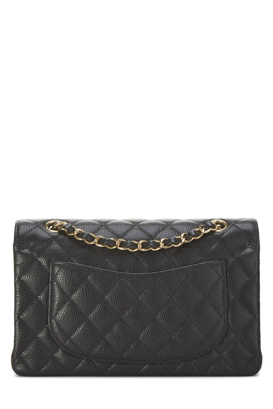 Black Quilted Caviar Classic Double Flap Small, , large image number 3