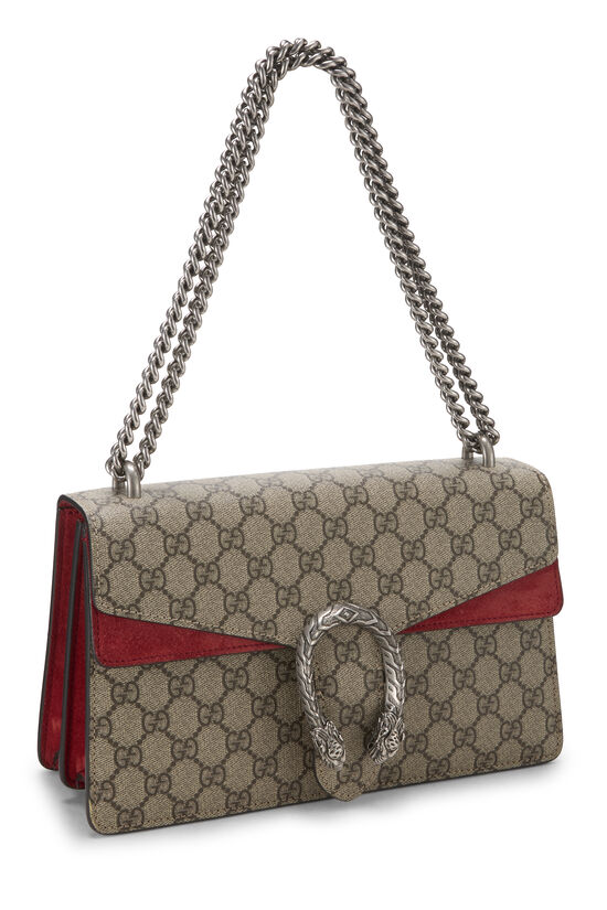 Red GG Supreme Canvas Dionysus Shoulder Bag Small, , large image number 1