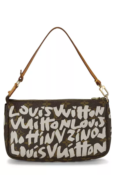 Stephen Sprouse x Louis Vuitton Grey Monogram Graffiti Pochette Accessoires