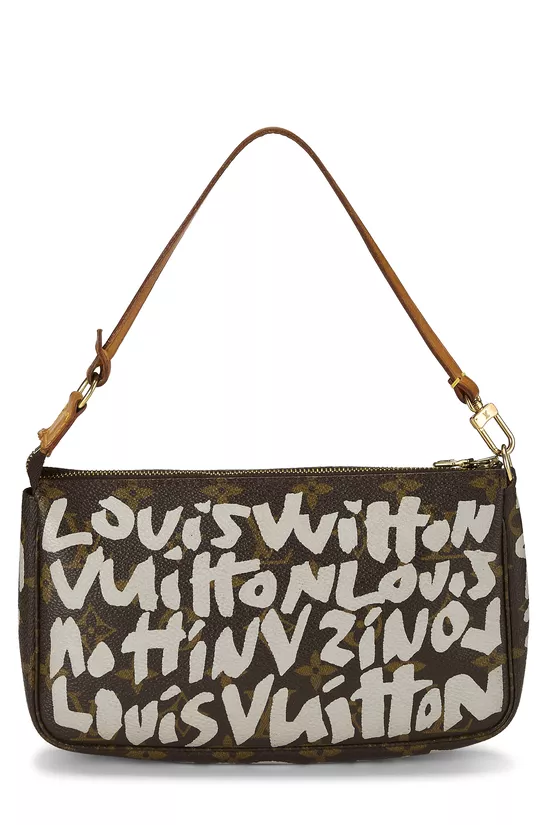 Stephen Sprouse x Louis Vuitton Grey Monogram Graffiti Pochette Accessoires, , large image number 0