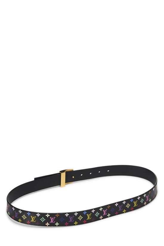 Takashi Murakami X Louis Vuitton Black Monogram Multicolore Ceinture 90, , large image number 2