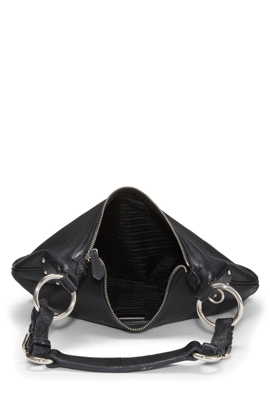 Black Vitello Daino Hobo, , large image number 5