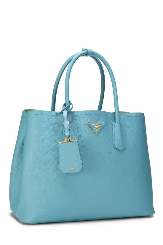 Blue Saffiano Double Bag Medium, , large image number 1