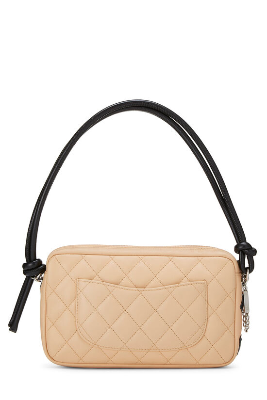 Beige Quilted Calfskin Cambon Pochette, , large image number 3