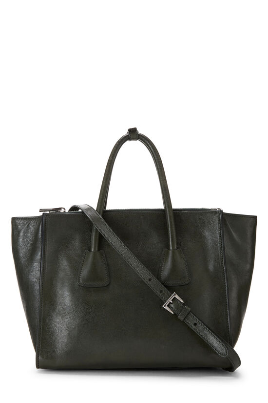 Green Calfskin Convertible Tote Medium, , large image number 3