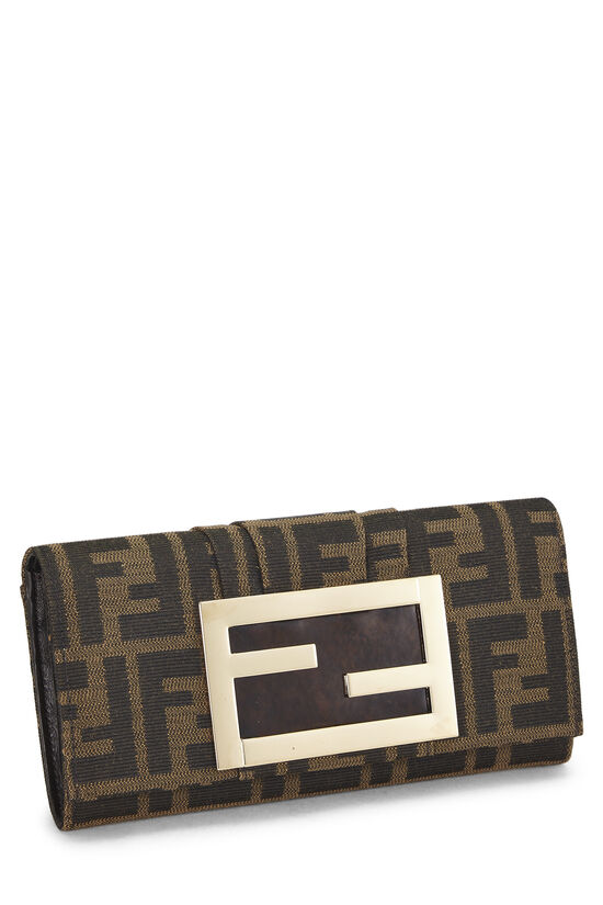Brown Zucca Canvas Long Wallet, , large image number 1