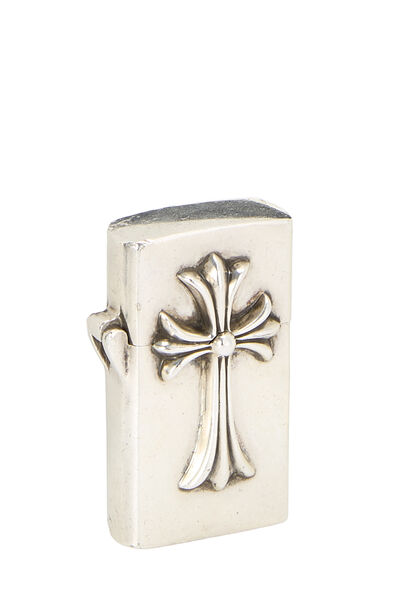 Sterling Silver Cross Zippo Lighter , , large