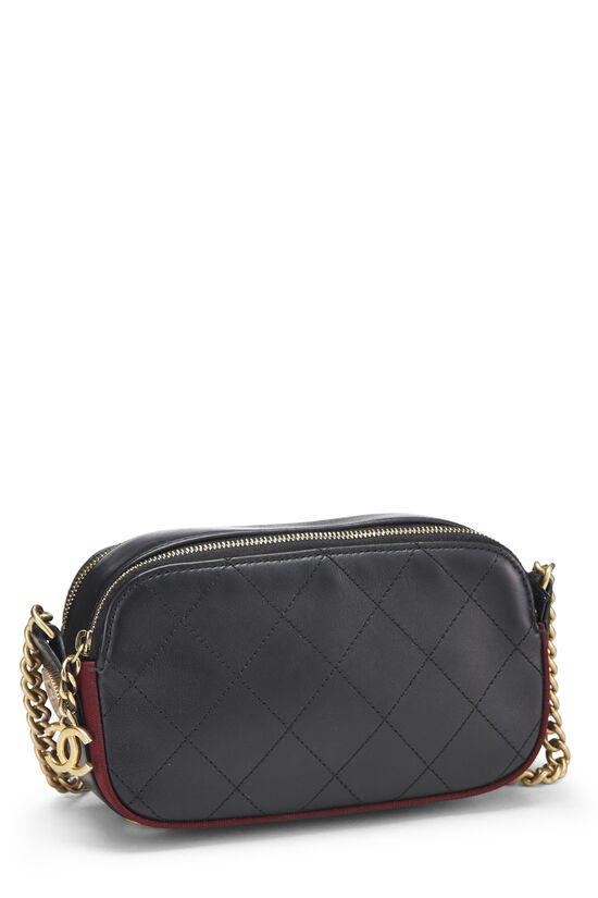 Chanel Double Stitch Zip Coin Purse