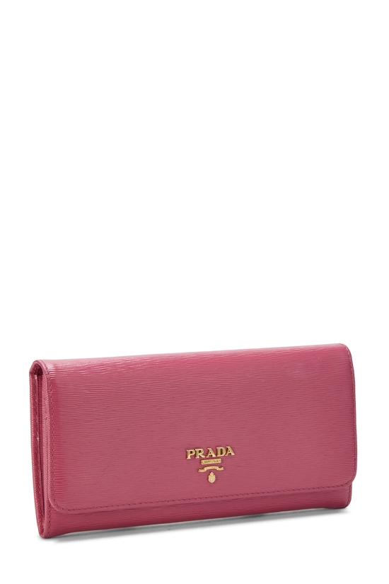 Pink Vitello Move Continental Wallet, , large image number 1