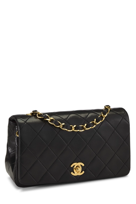 Black Quilted Lambskin Full Flap Mini, , large image number 1