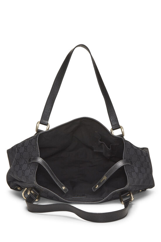 Black Original GG Canvas Abbey Tote, , large image number 5