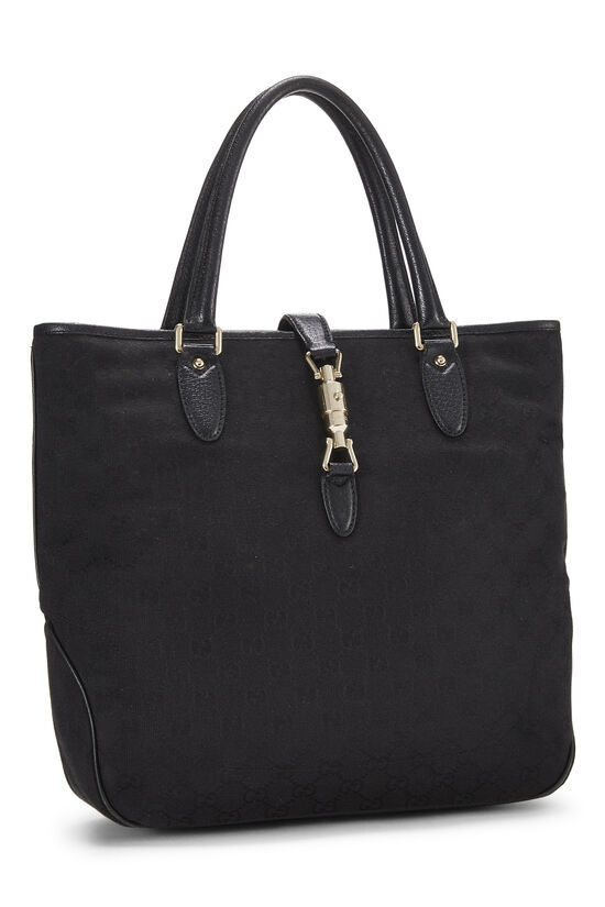 Black GG Canvas New Jackie Tote, , large image number 1
