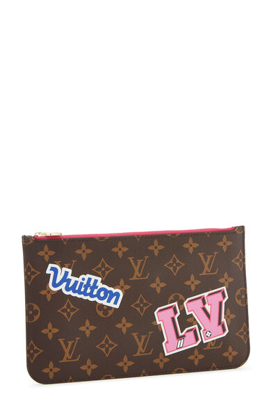 Monogram Canvas Stickers Neverfull Pouch MM , , large